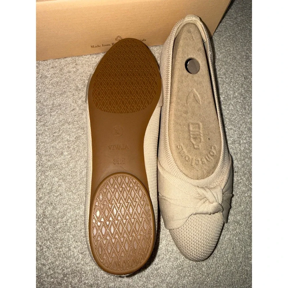 VIVAIA Bibi Knot Ballet Flats Elegant Almond Toe Comfort Everyday Shoes 7.5
